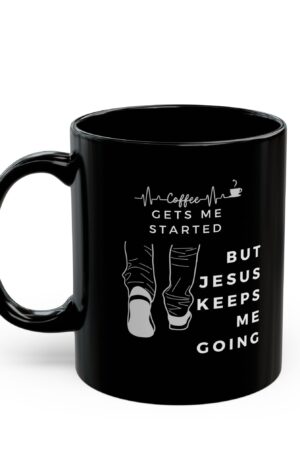 keep me going  - 11oz Black Mug