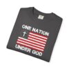 15758416400904556182_2048.jpeg One Nation Under God flag graphic T-Shirt | Christian patriotic tee