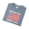 16413598171623004133_2048.jpeg One Nation Under God flag graphic T-Shirt | Christian patriotic tee