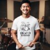 20260904050503-1f1a81e3-0508-684c-898a-2686d588a9a4.jpg Drum Set Created to Worship T-Shirt | Christian Music Tee | Worship Team | Youth Workship Musician | Drummer Worship Band