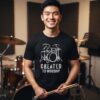 20260904050505-1f1a81e3-14a0-6534-a95f-9ad5170f0175.jpg Drum Set Created to Worship T-Shirt | Christian Music Tee | Worship Team | Youth Workship Musician | Drummer Worship Band