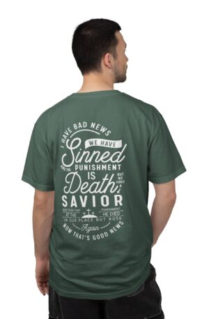 7612258437646170132_2048.jpeg Sinner & Savior Typography T-shirt | Religious Christian Scripture Tee