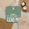 9844821008304669000_2048.jpeg Lead Me to the Rock T-Shirt | Psalm 61 Mountain Faith Tee